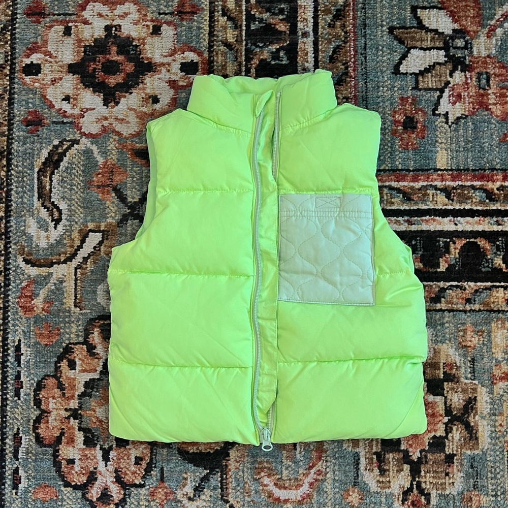 Cat and Jack Vest XS NWOT Green